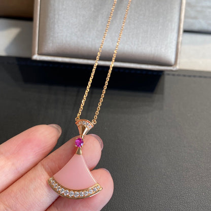 [Revel]DREAM NECKLACE PINK OPAL