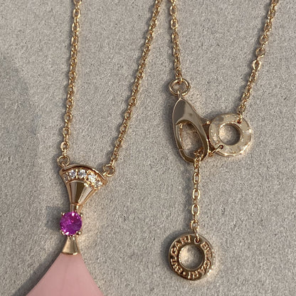 [Revel]DREAM NECKLACE PINK OPAL