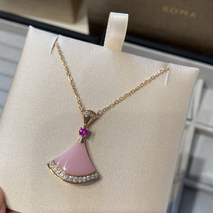 [Revel]DREAM NECKLACE PINK OPAL
