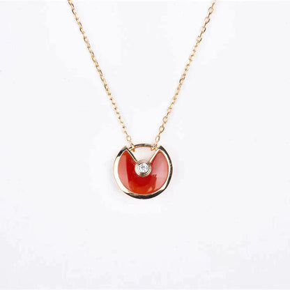 [Revel Jewelry]AMULETTE GOLD CARNELIAN ONYX NECKLACE
