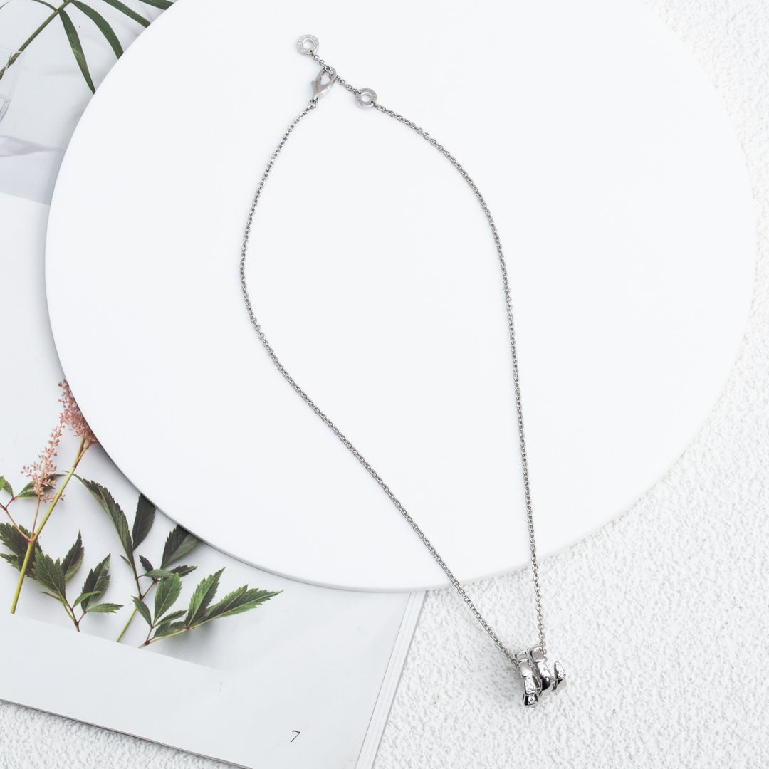 [Revel]SERPENTI SILBERHALSKETTE DIAMANT