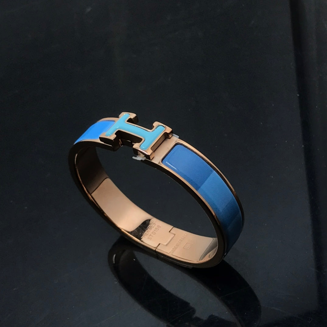 [Revel Jewelry]H BRACELET BLUE RAINBOW CERAMIC