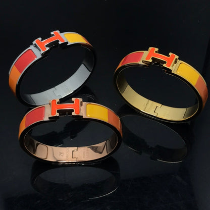 [Revel Jewelry]H BRACELET ORANGE RAINBOW CERAMIC