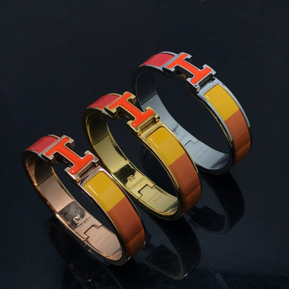 [Revel Jewelry]H BRACELET ORANGE RAINBOW CERAMIC