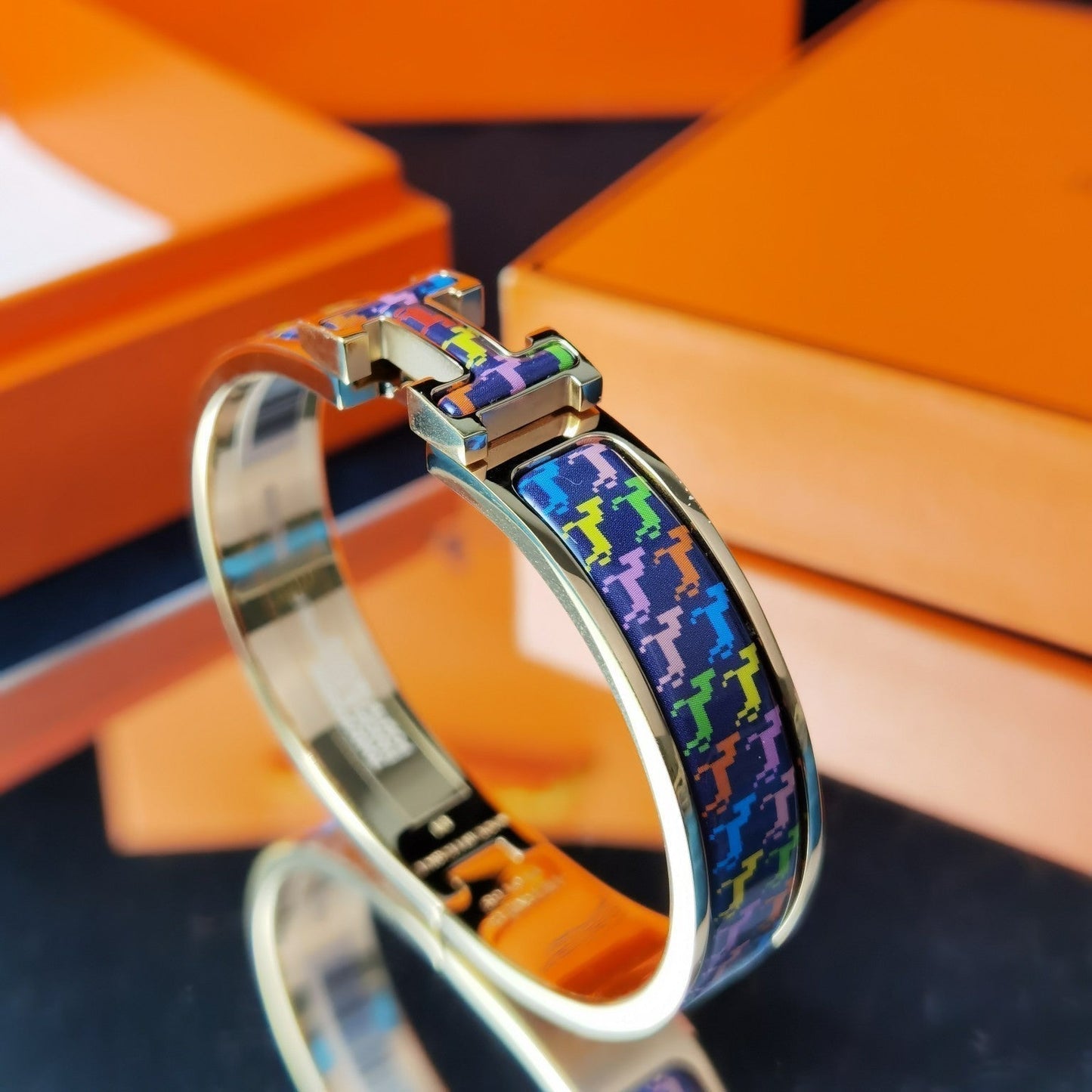 [Revel Jewelry]H HORSE BRACELET 12MM