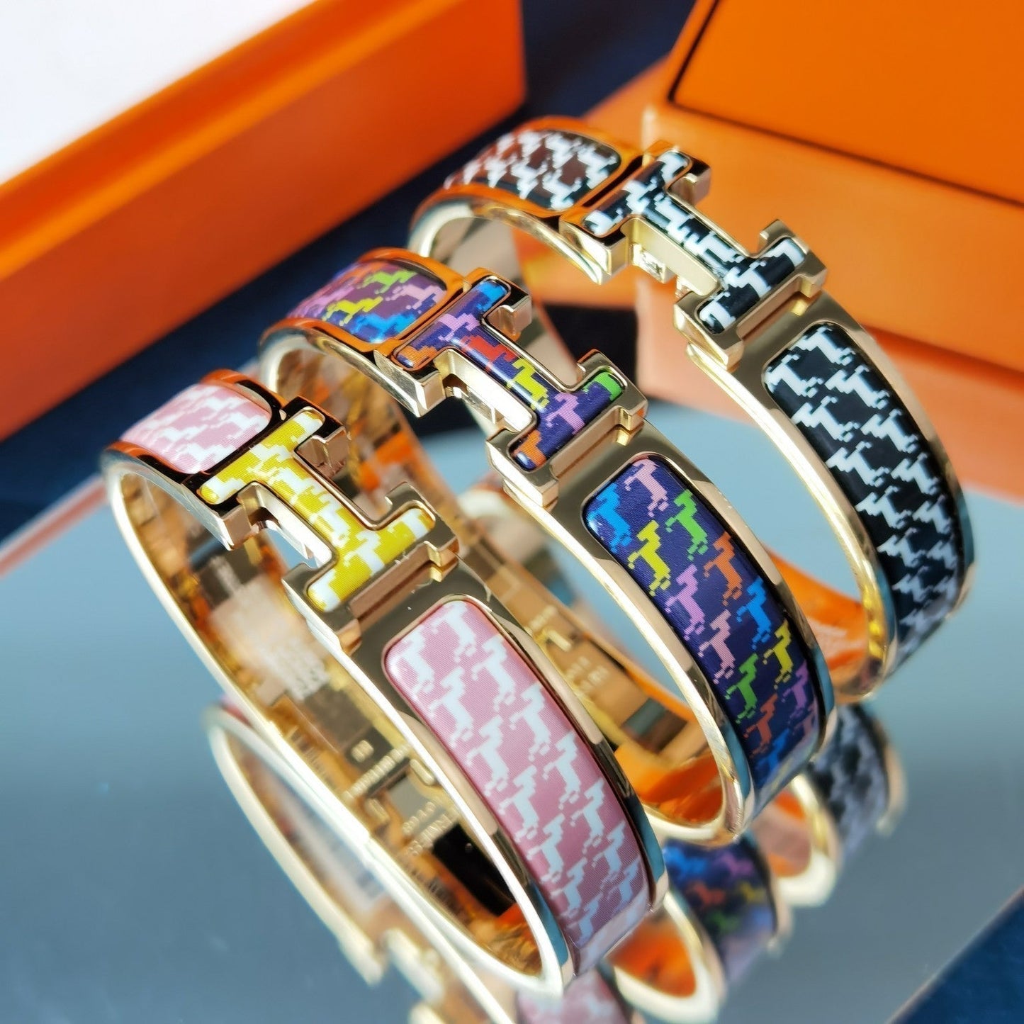 [Revel Jewelry]H HORSE BRACELET 12MM