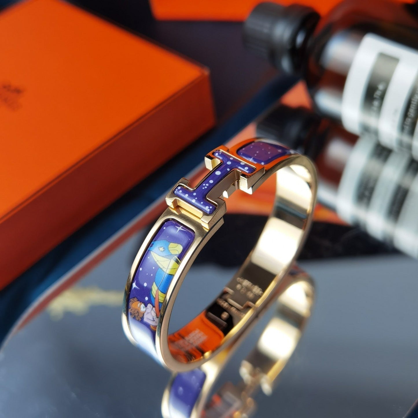[Revel Jewelry]H STAR AND MOON BRACELET 12MM