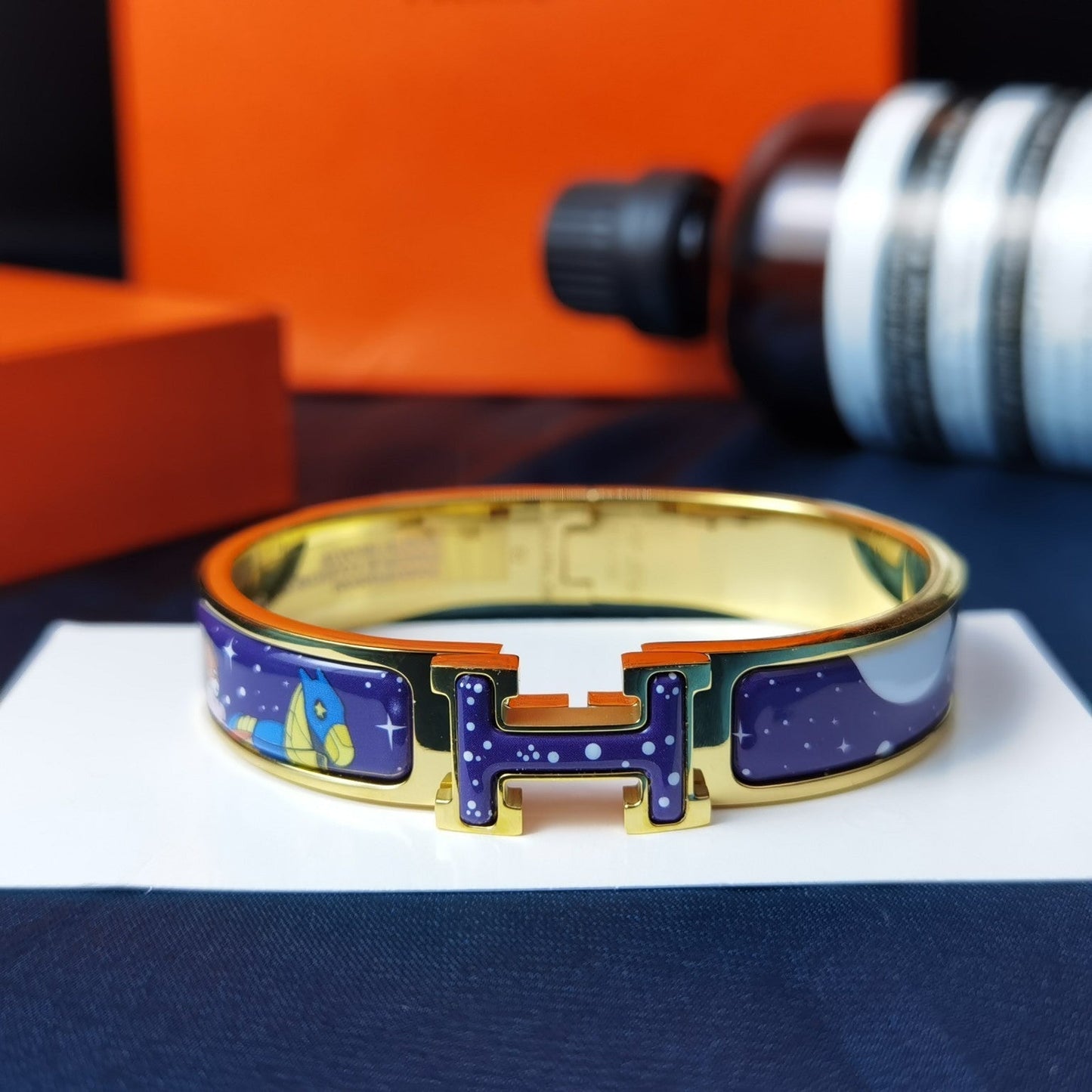 [Revel Jewelry]H STAR AND MOON BRACELET 12MM