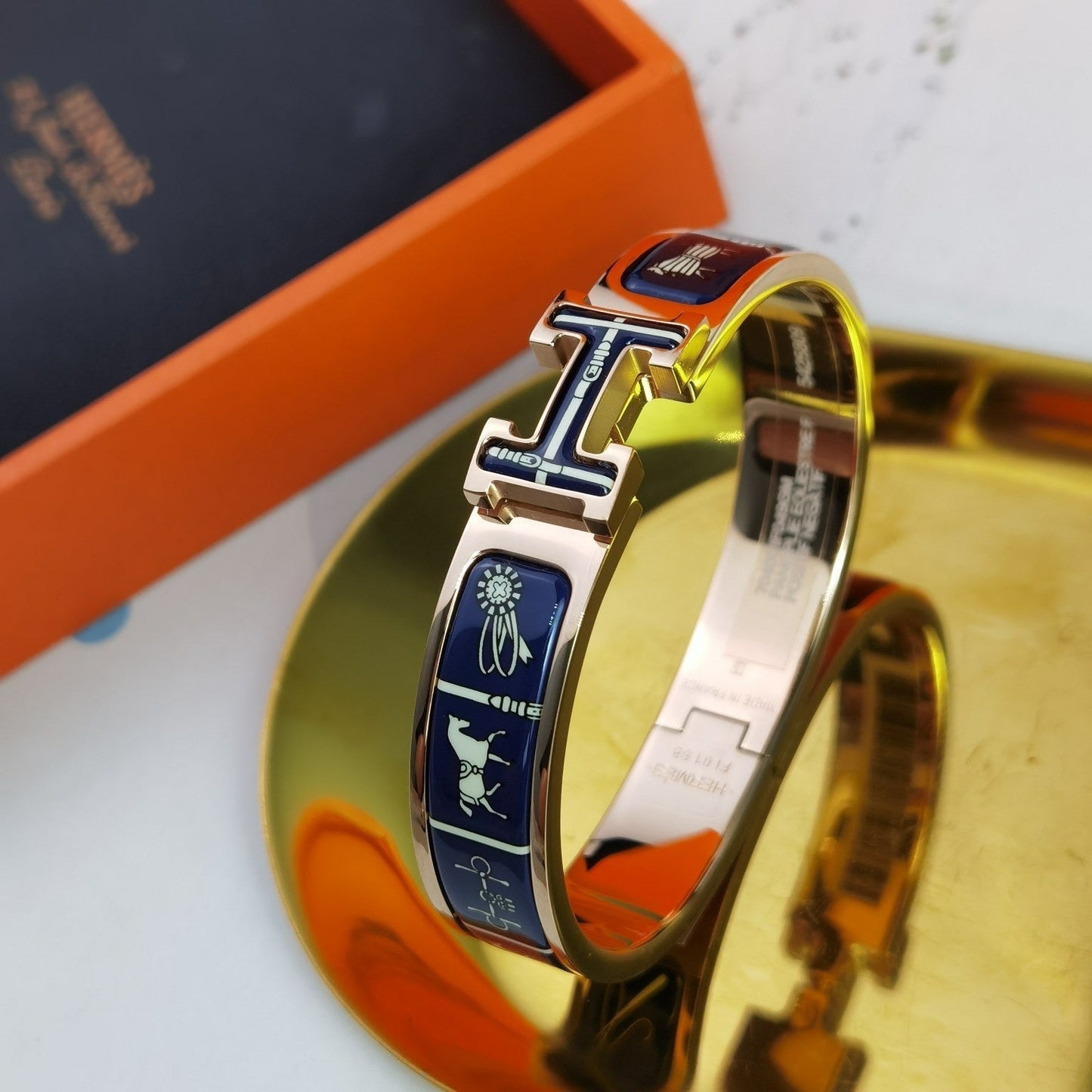 [Revel Jewelry]H COUVERTURES DARK BLUE BRACELET