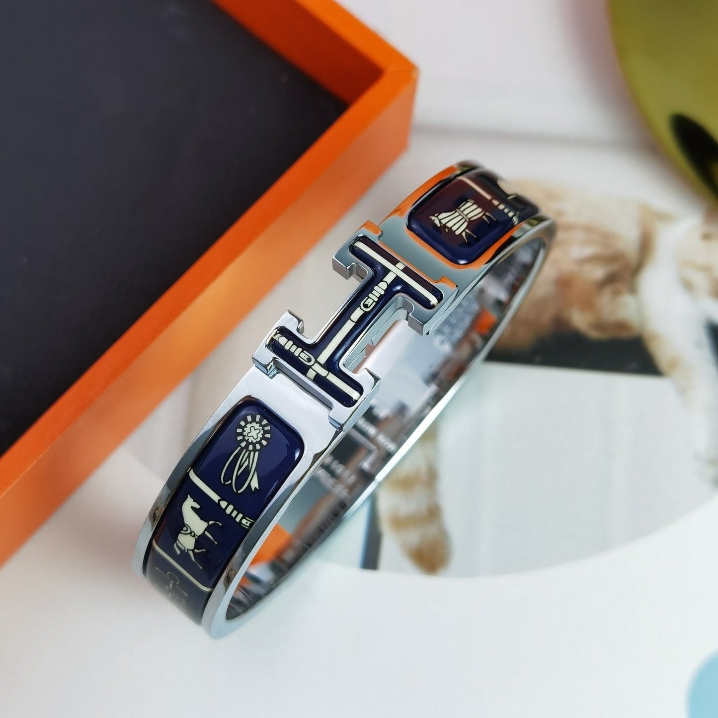 [Revel Jewelry]H COUVERTURES DARK BLUE BRACELET