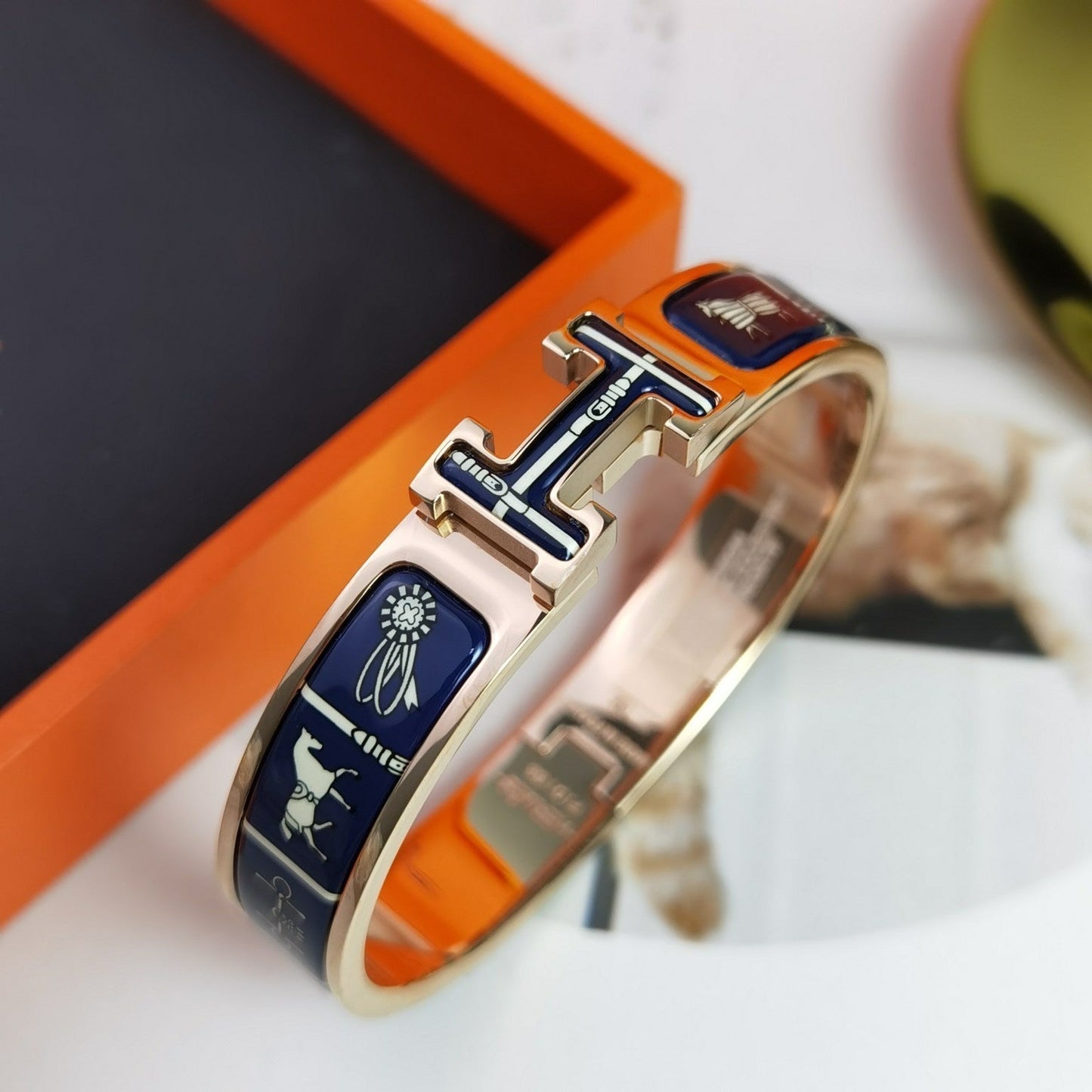 [Revel Jewelry]H COUVERTURES DARK BLUE BRACELET
