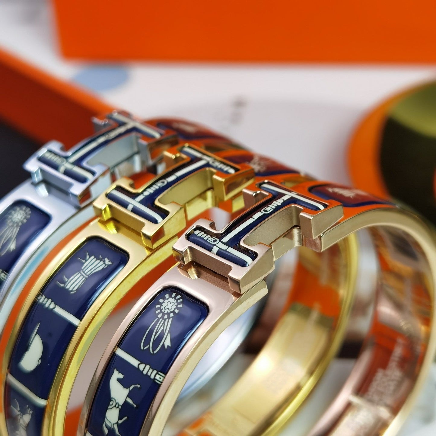 [Revel Jewelry]H COUVERTURES DARK BLUE BRACELET