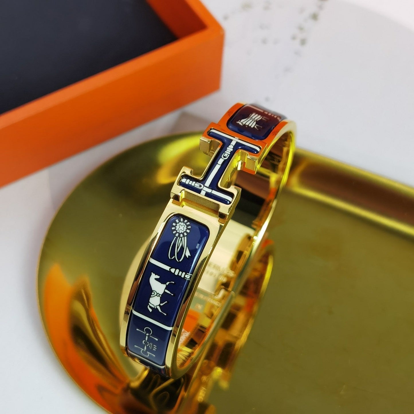 [Revel Jewelry]H COUVERTURES DARK BLUE BRACELET