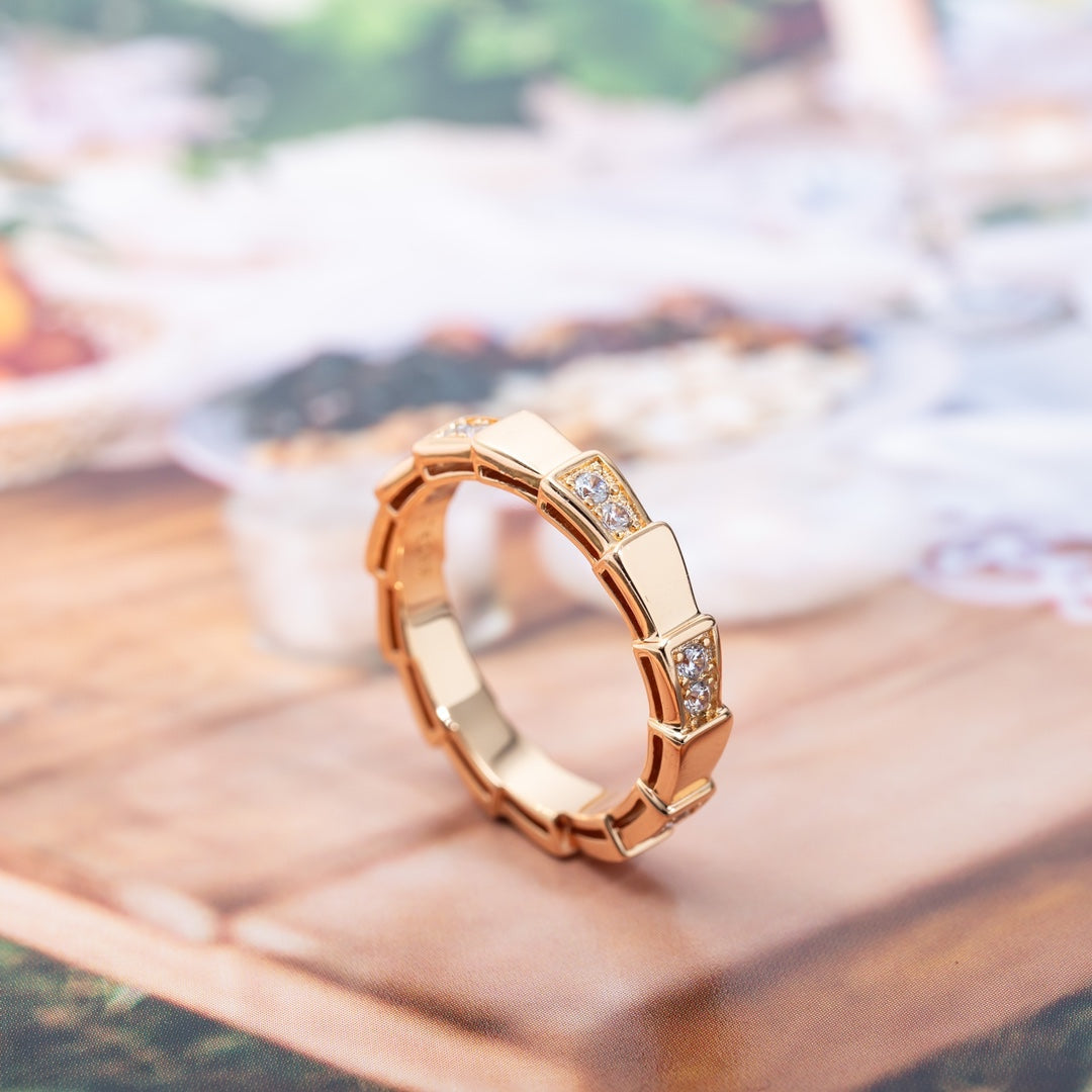 [Revel]SERPENTI RING PINK GOLD  3MM