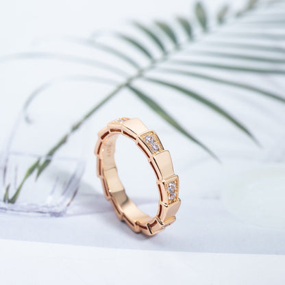 [Revel]SERPENTI RING PINK GOLD  3MM