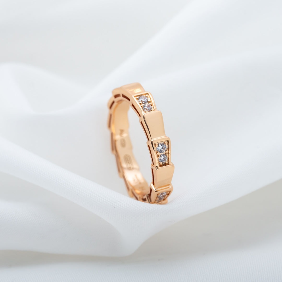 [Revel]SERPENTI RING PINK GOLD  3MM
