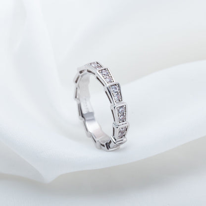 [Revel]SERPENTI RING SILBER DIAMANT PAVE 3MM