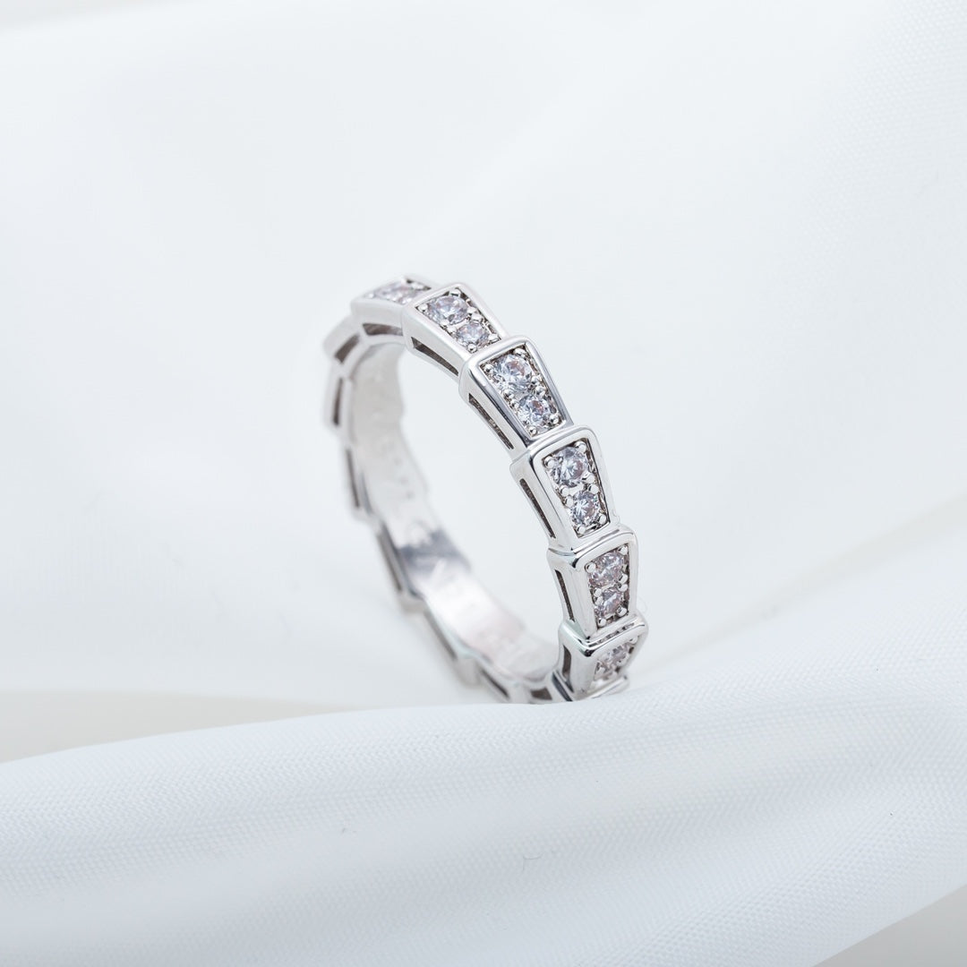 [Revel]SERPENTI RING SILBER DIAMANT PAVE 3MM