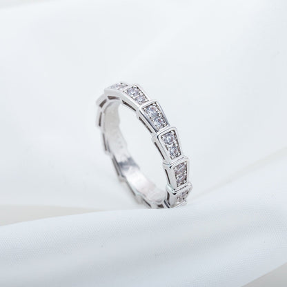[Revel]SERPENTI RING SILBER DIAMANT PAVE 3MM