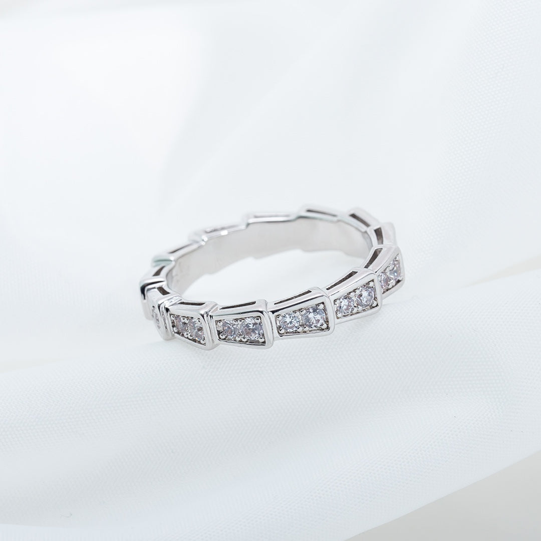 [Revel]SERPENTI RING SILBER DIAMANT PAVE 3MM