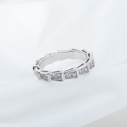 [Revel]SERPENTI RING SILBER DIAMANT PAVE 3MM