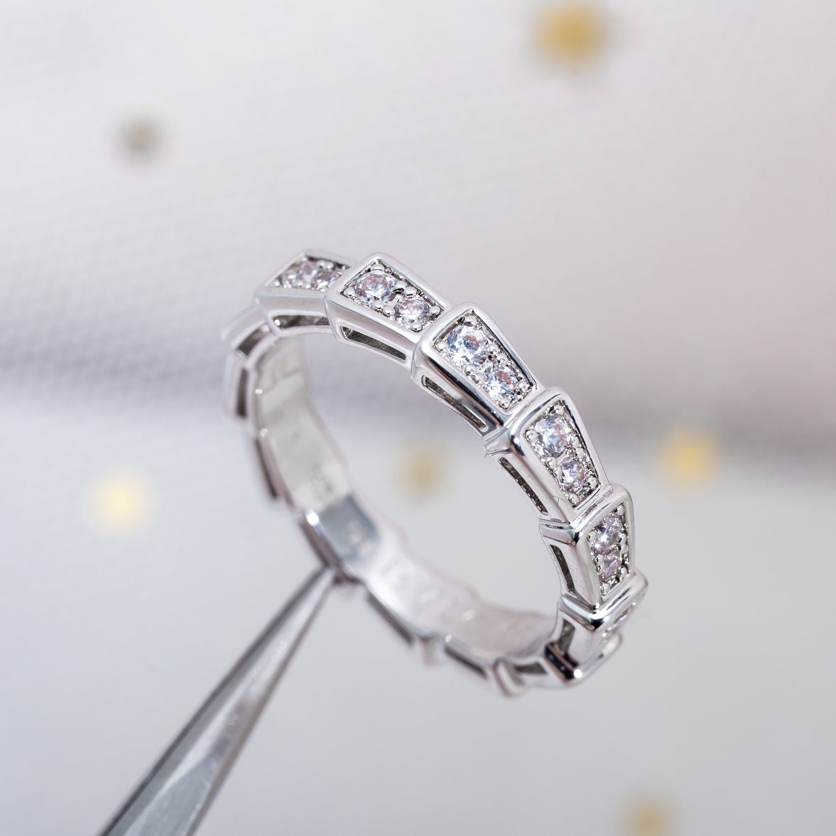 [Revel]SERPENTI RING SILBER DIAMANT PAVE 3MM