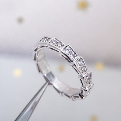 [Revel]SERPENTI RING SILBER DIAMANT PAVE 3MM