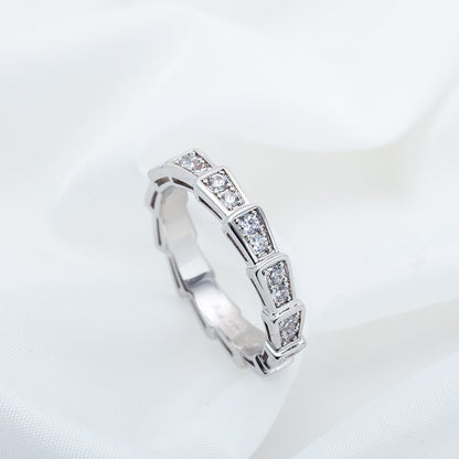 [Revel]SERPENTI RING SILBER DIAMANT PAVE 3MM