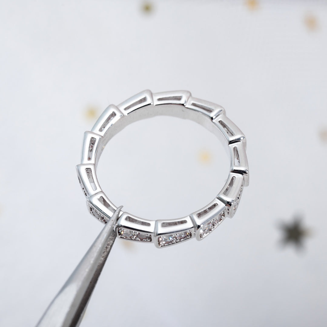 [Revel]SERPENTI RING SILBER DIAMANT PAVE 3MM
