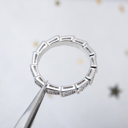 [Revel]SERPENTI RING SILBER DIAMANT PAVE 3MM