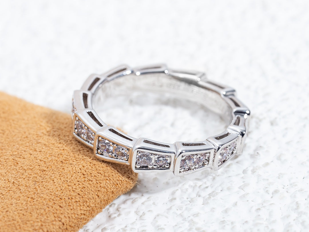 [Revel]SERPENTI RING SILBER DIAMANT PAVE 3MM