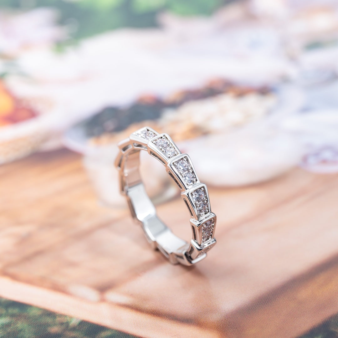 [Revel]SERPENTI RING SILBER DIAMANT PAVE 3MM