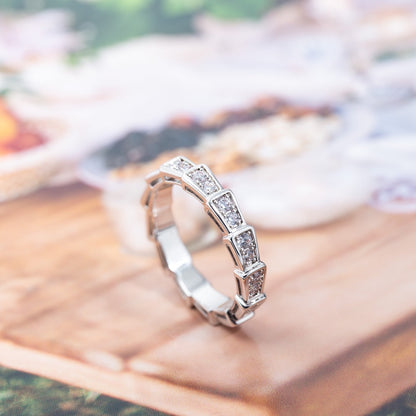 [Revel]SERPENTI RING SILBER DIAMANT PAVE 3MM