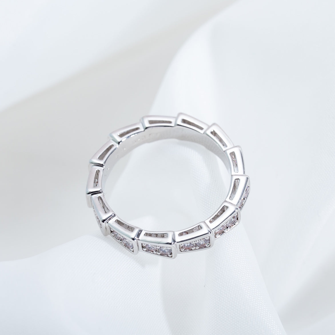 [Revel]SERPENTI RING SILBER DIAMANT PAVE 3MM