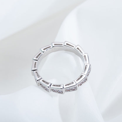 [Revel]SERPENTI RING SILBER DIAMANT PAVE 3MM