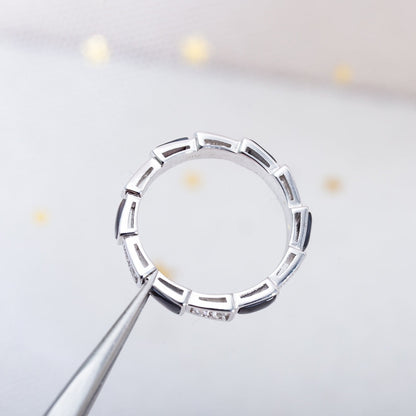 [Revel]SERPENTI RING SILVER  DIAMOND BLACK MOP 3MM
