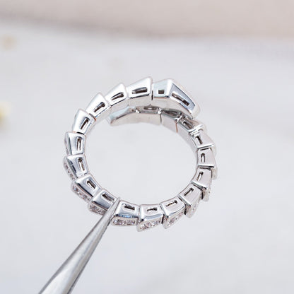 [Revel]SERPENTI-RING SILBER DIAMANT PAVE 4MM