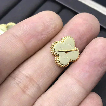 [Revel Jewelry]CLOVER MINI 9.5MM LASER EARRINGS