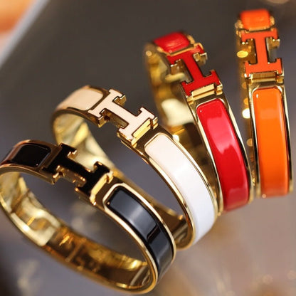 [Revel Jewelry]H BRACELET 12MM GOLD