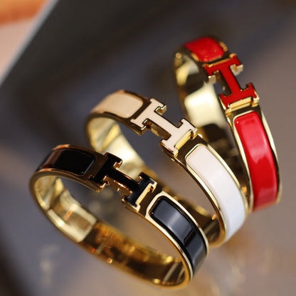 [Revel Jewelry]H BRACELET 12MM GOLD