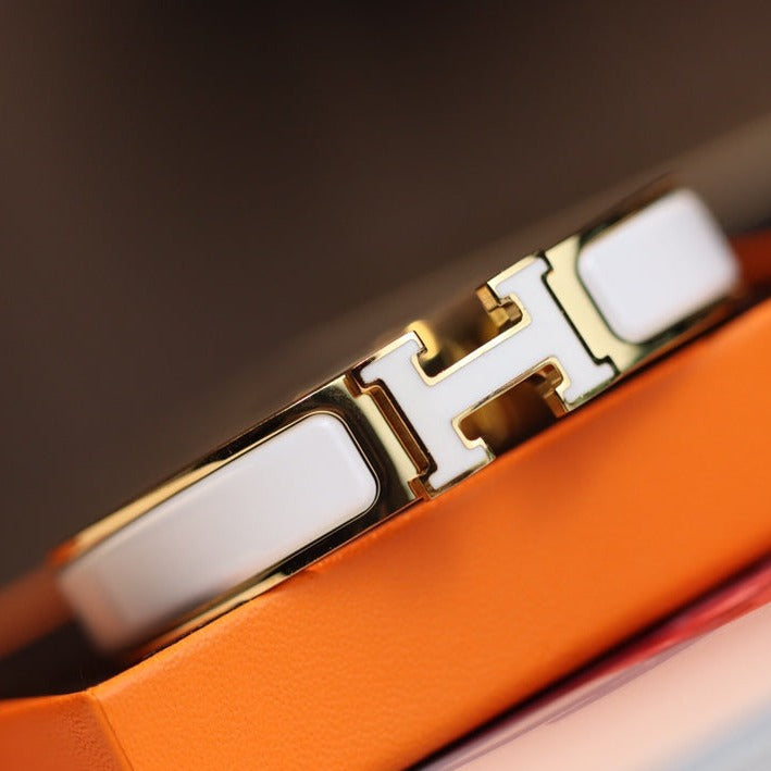 [Revel Jewelry]H BRACELET 12MM GOLD