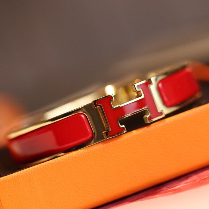 [Revel Jewelry]H BRACELET 12MM GOLD