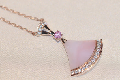 [Revel]DREAM NECKLACE PINK MOP DIAMOND