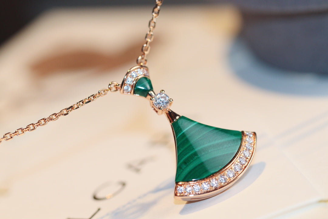[Revel]DREAM NECKLACE MALACHITE DIAMOND