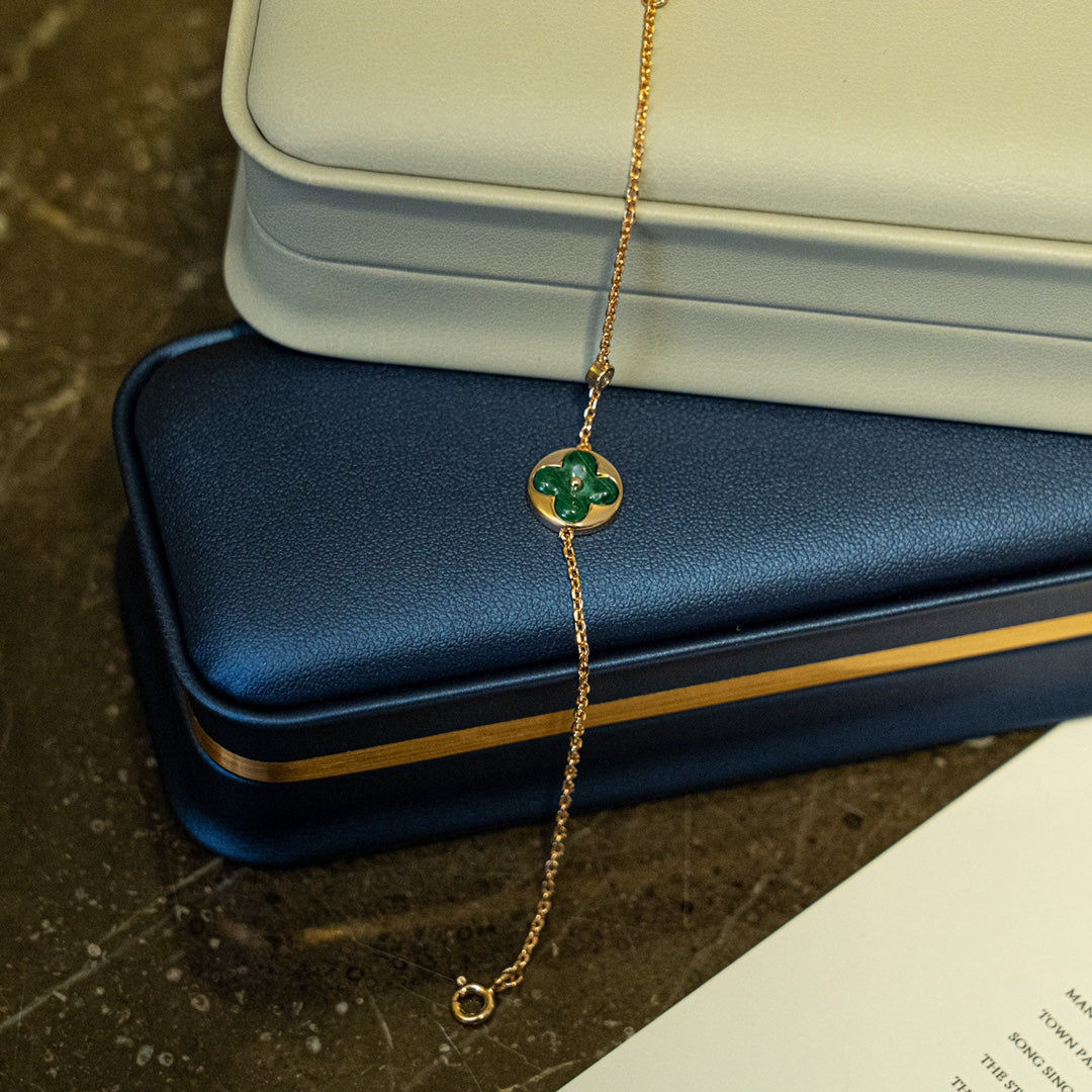 [Revel Jewelry]SONNENMALACHIT 1 DIAMANT ROSÉGOLD ARMREIF