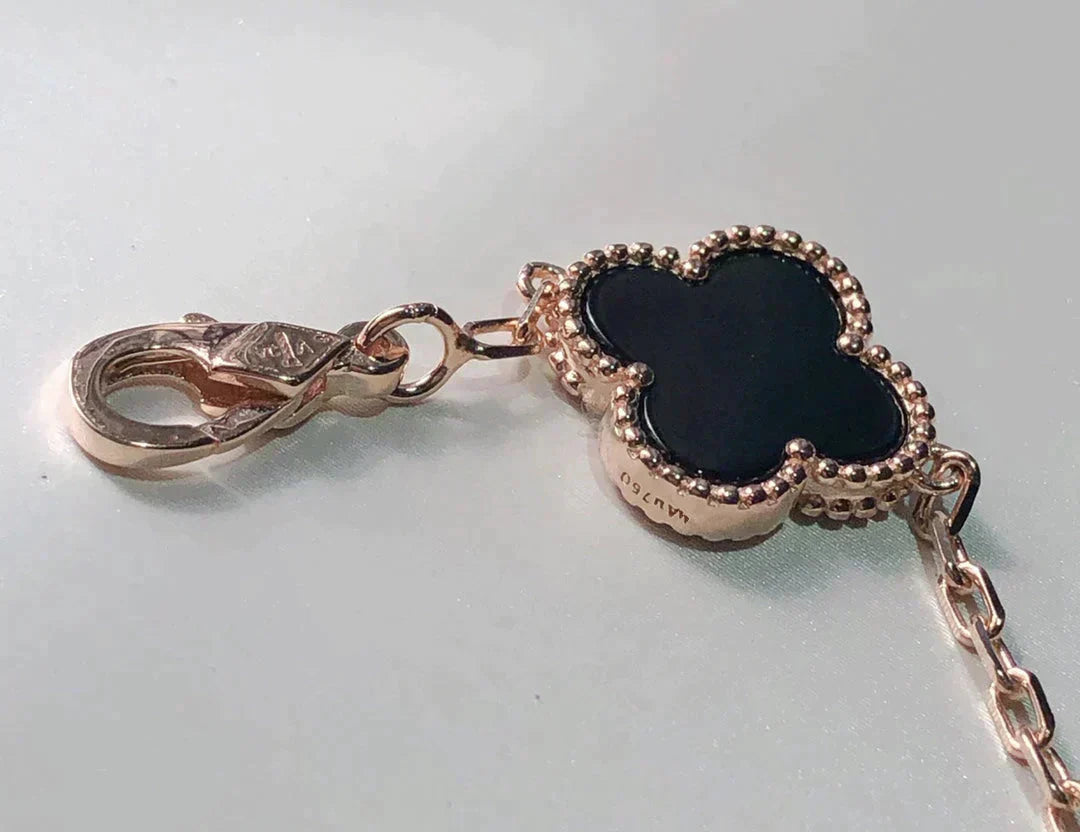 [レヴェルジュエリー]クローバー 5モチーフ マルチカラー ブレスレット