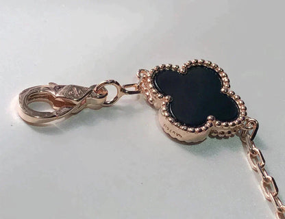 [レヴェルジュエリー]クローバー 5モチーフ マルチカラー ブレスレット