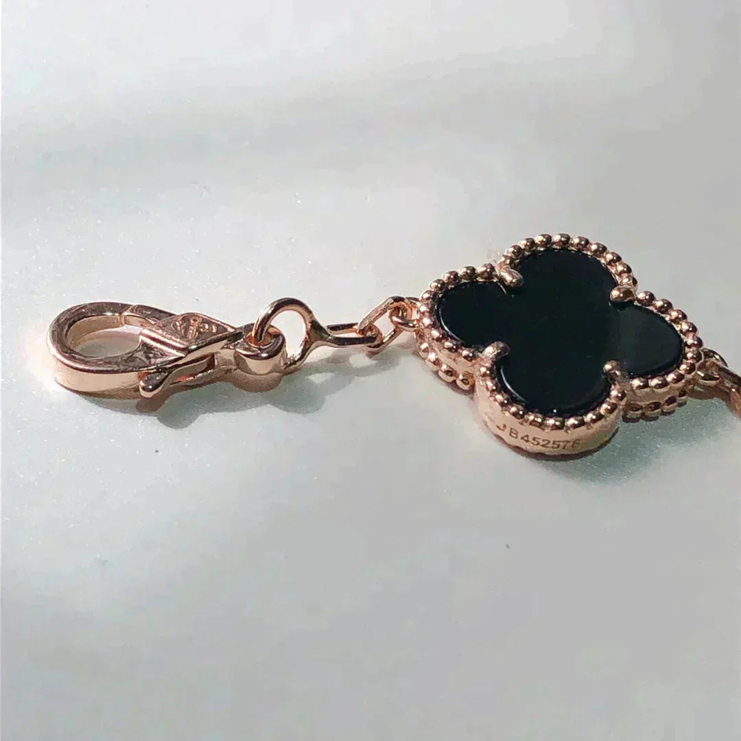 [レヴェルジュエリー]クローバー 5モチーフ マルチカラー ブレスレット