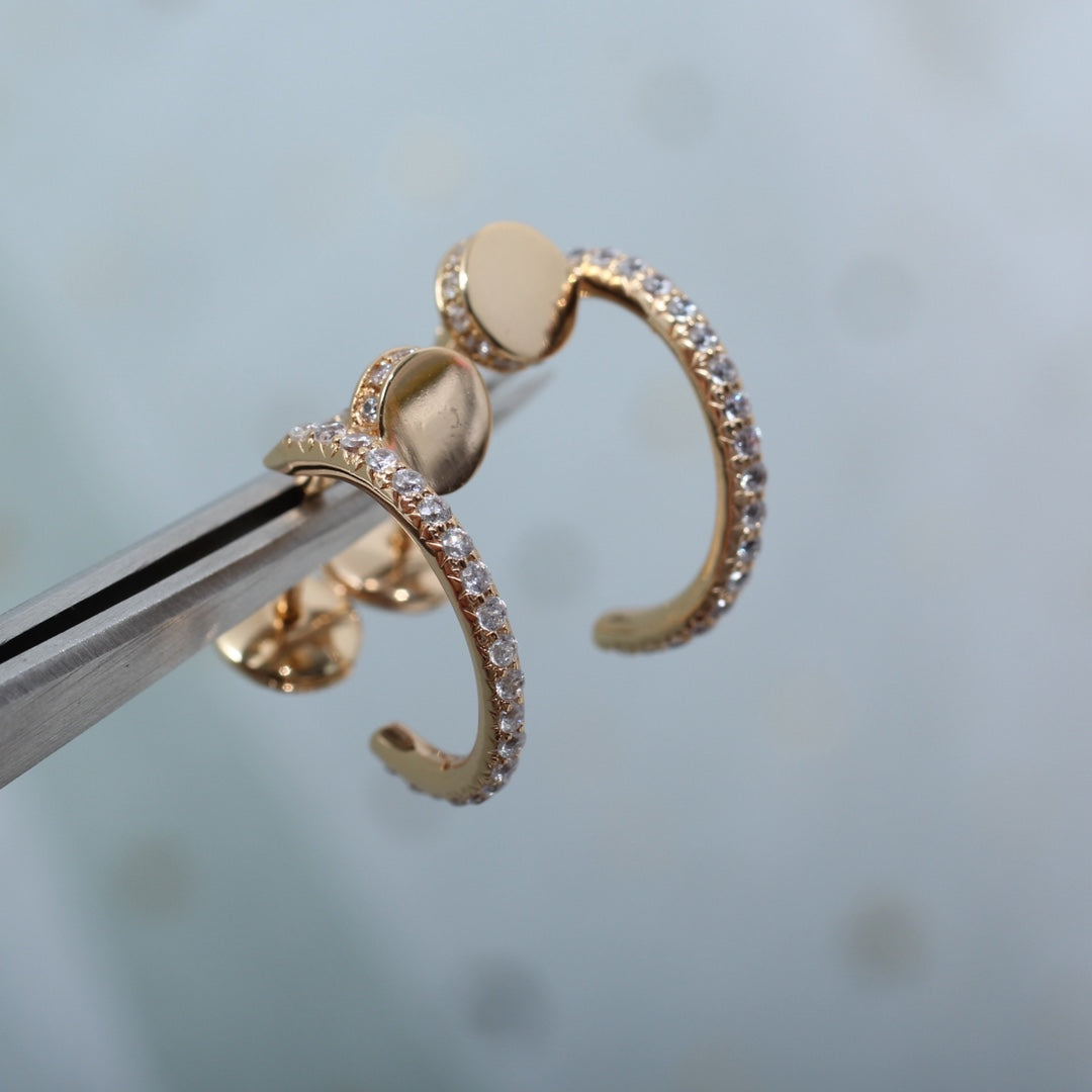 [Revel Jewelry]ジュスト イヤリング 12.75MM ピンクゴールド ダイヤモンド