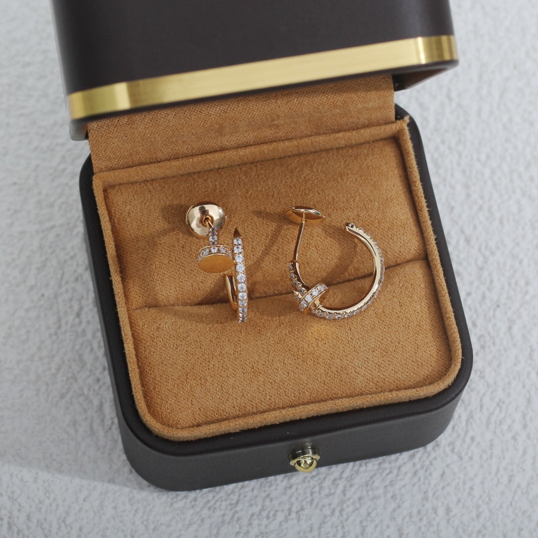 [Revel Jewelry]ジュスト イヤリング 12.75MM ピンクゴールド ダイヤモンド